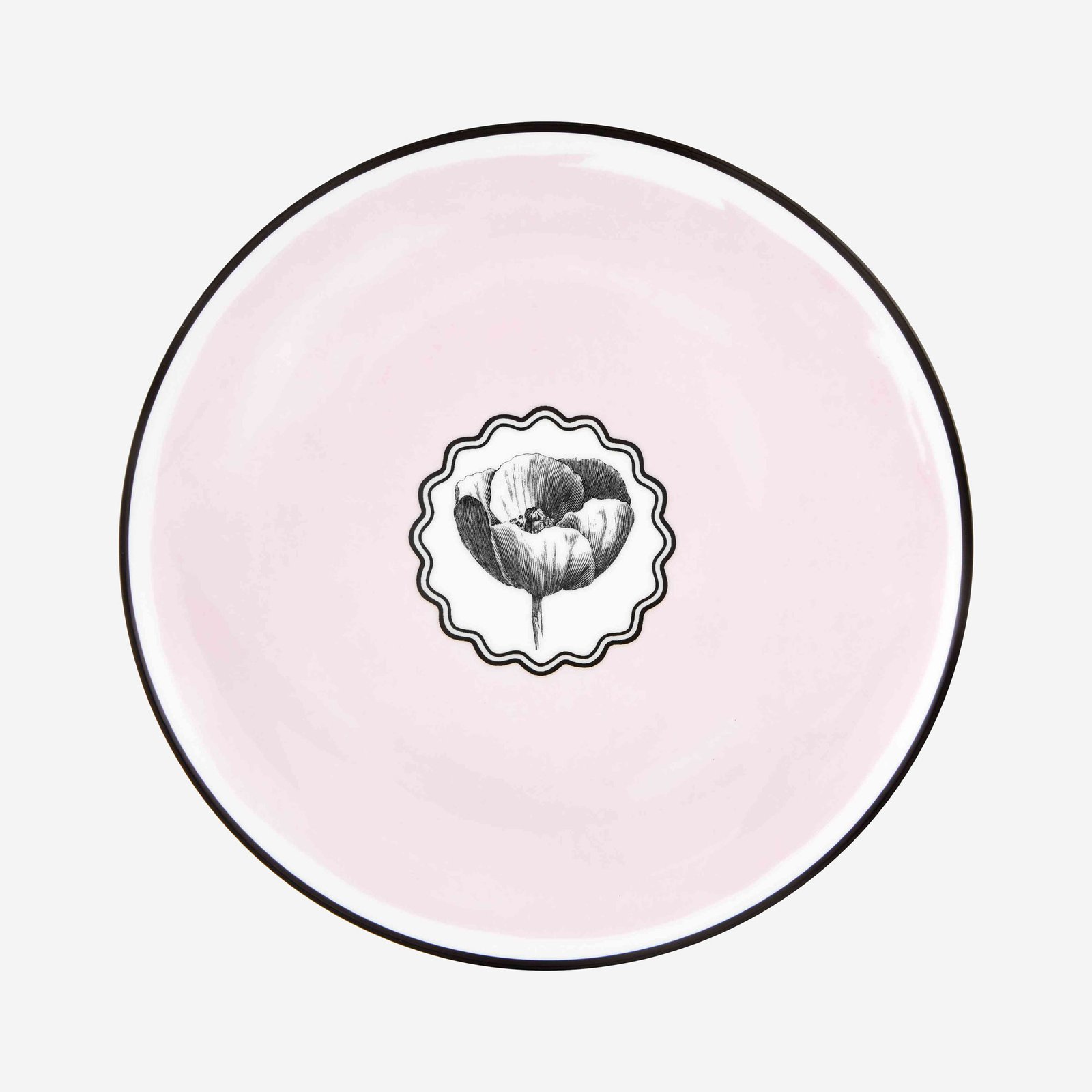 Vista Alegre Herbariae Pembe Porselen Kahvaltı Tabağı 23 Cm