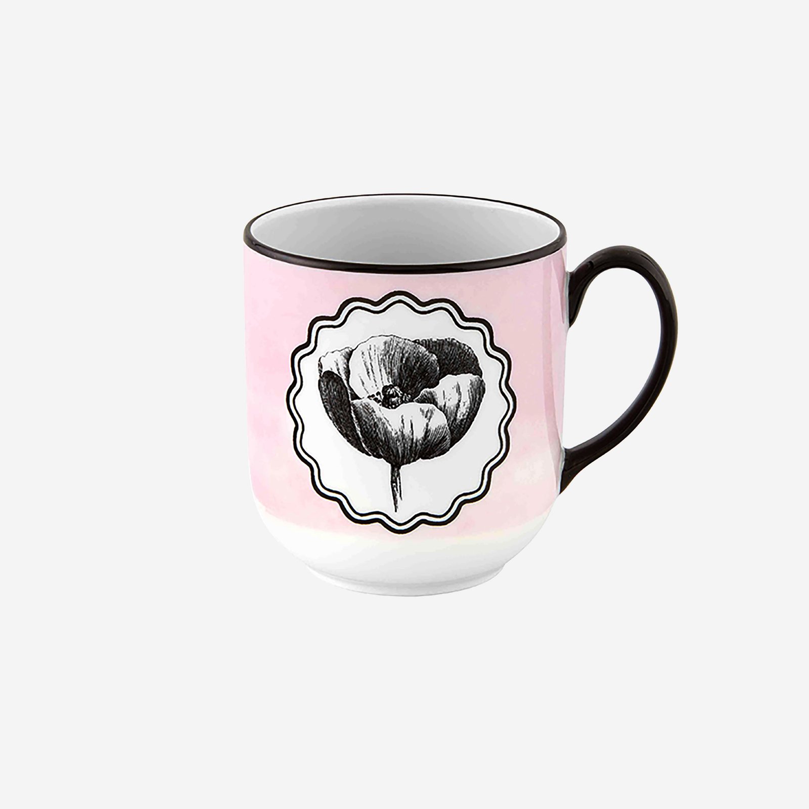 Vista Alegre Herbariae Pembe Porselen Kupa 430 Ml