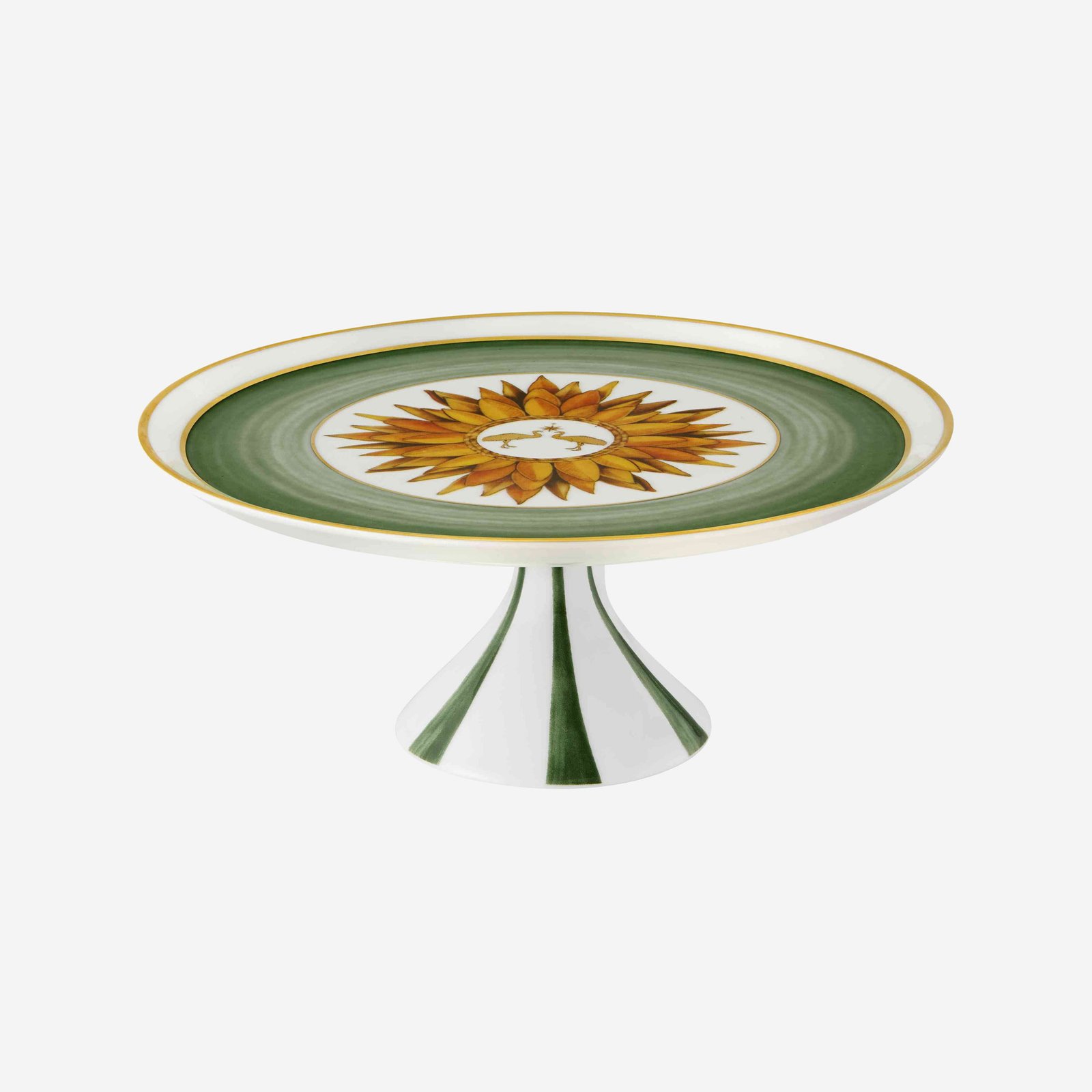 Vista Alegre Amazonia Yeşil Porselen Kek Standı 17 Cm