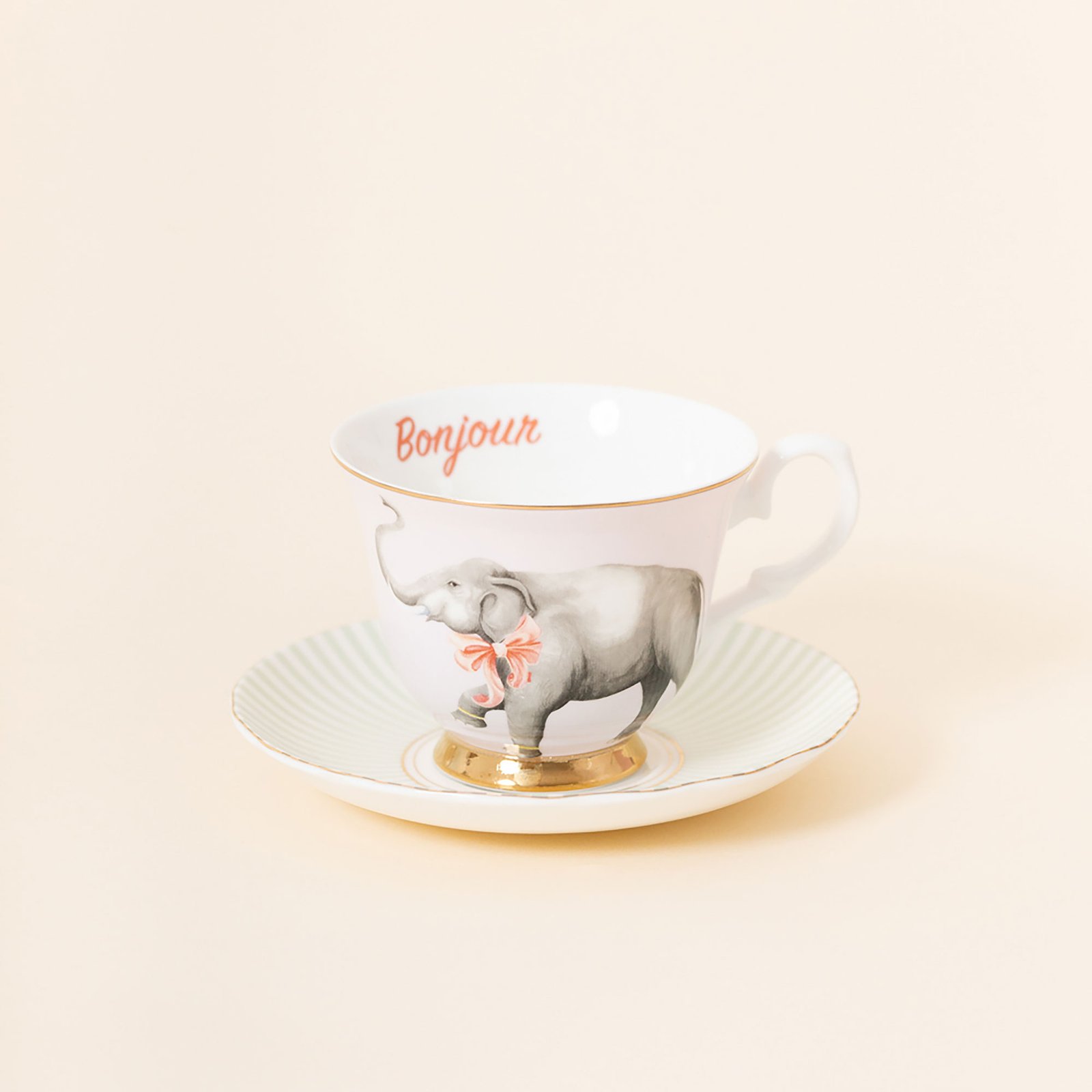 Yvonne Ellen Animals Beyaz Porselen Çay Fincanı 200 Ml