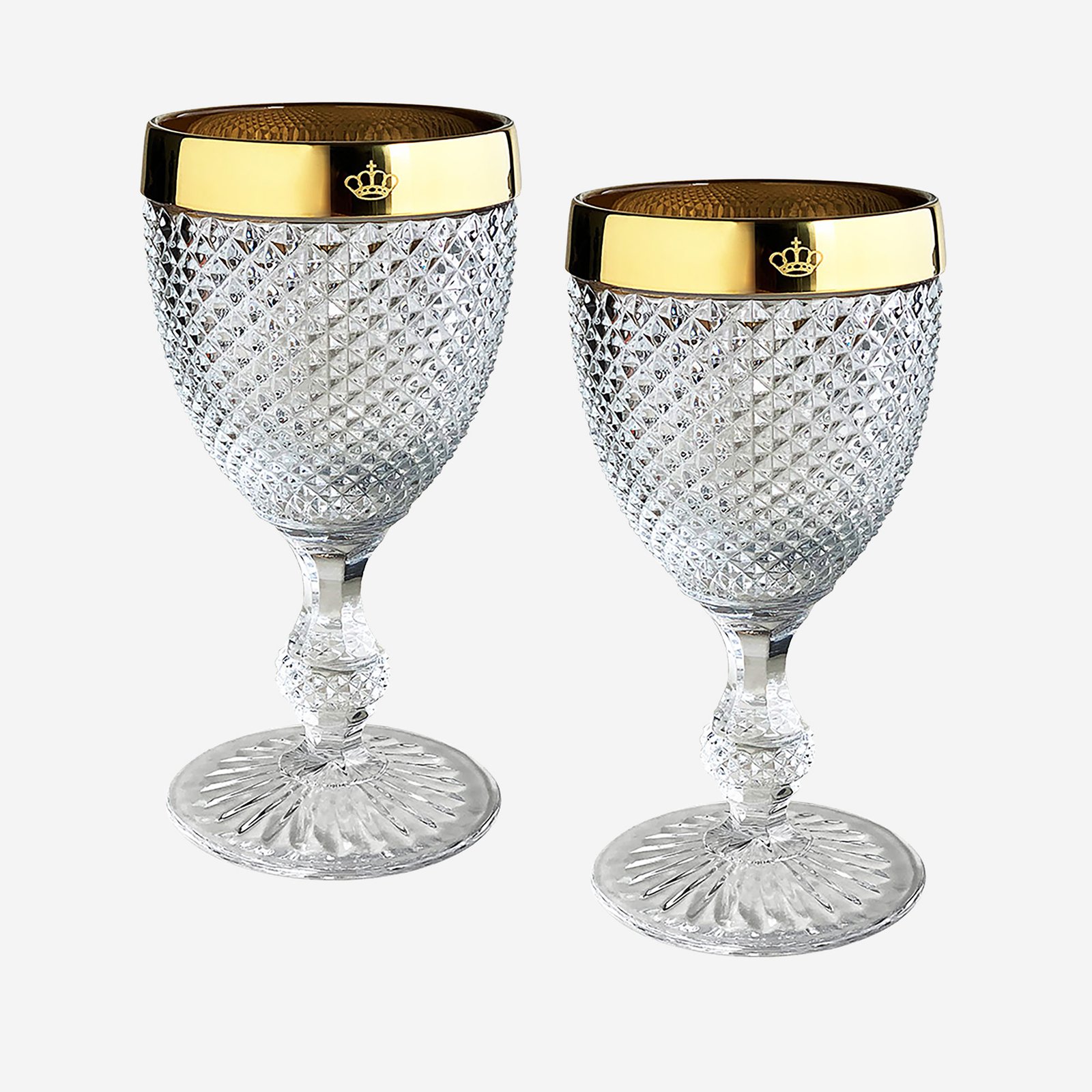 Vista Alegre Bicos Altın Cam Kadeh Seti 280 Ml