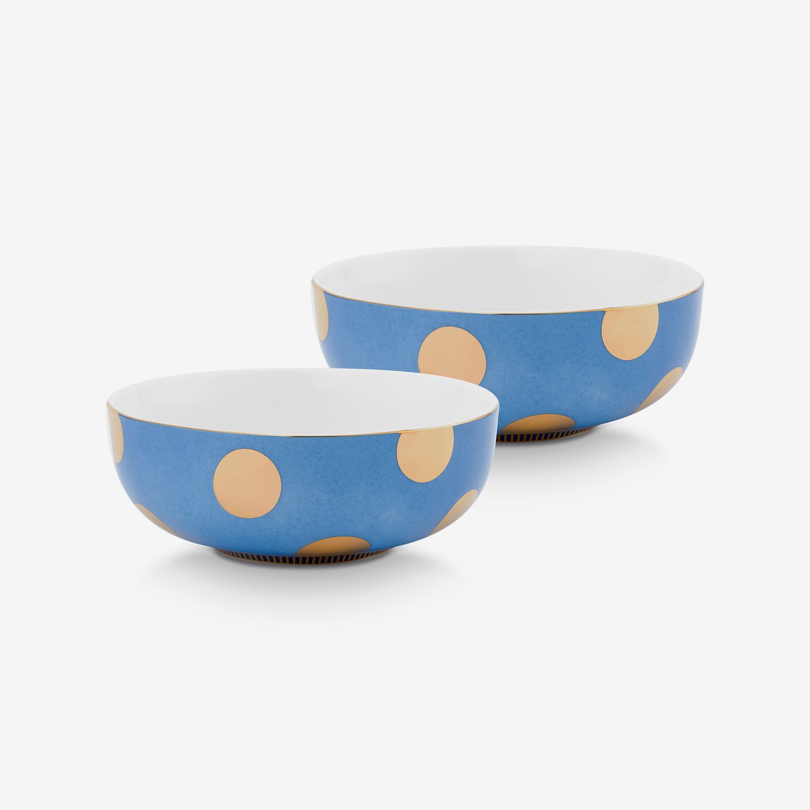 Pip Studio Dot Delight Mavi Porselen Kase 15 Cm
