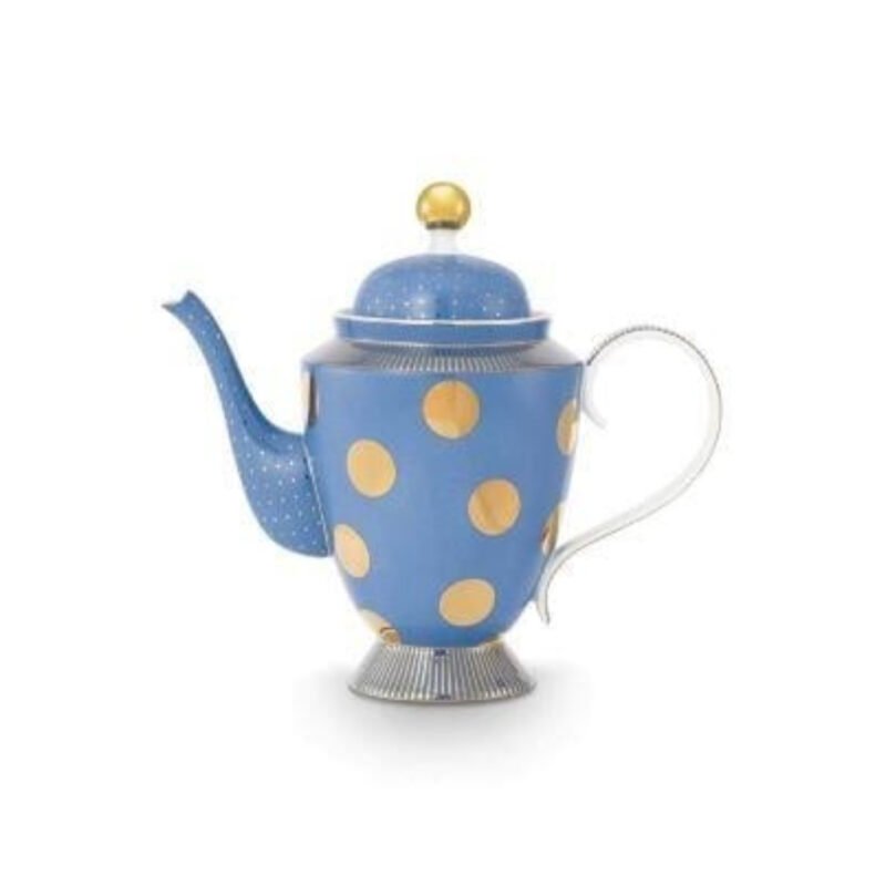 Pip Studio Dot Delight Altın/Mavi Demlik 1200 Ml