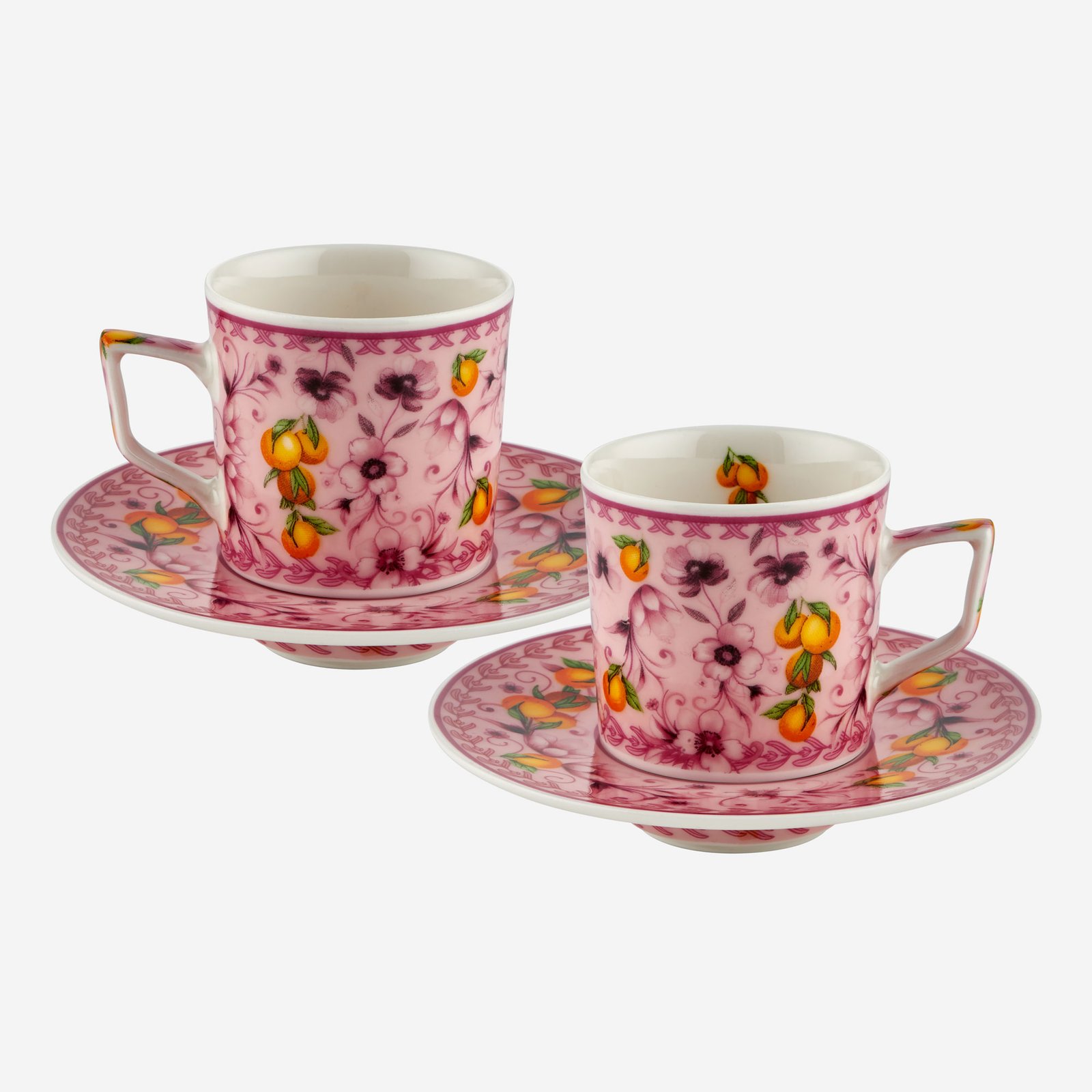 Chiara Alessi Arancia Gri Porselen Kahve Fincan Seti 120 Ml