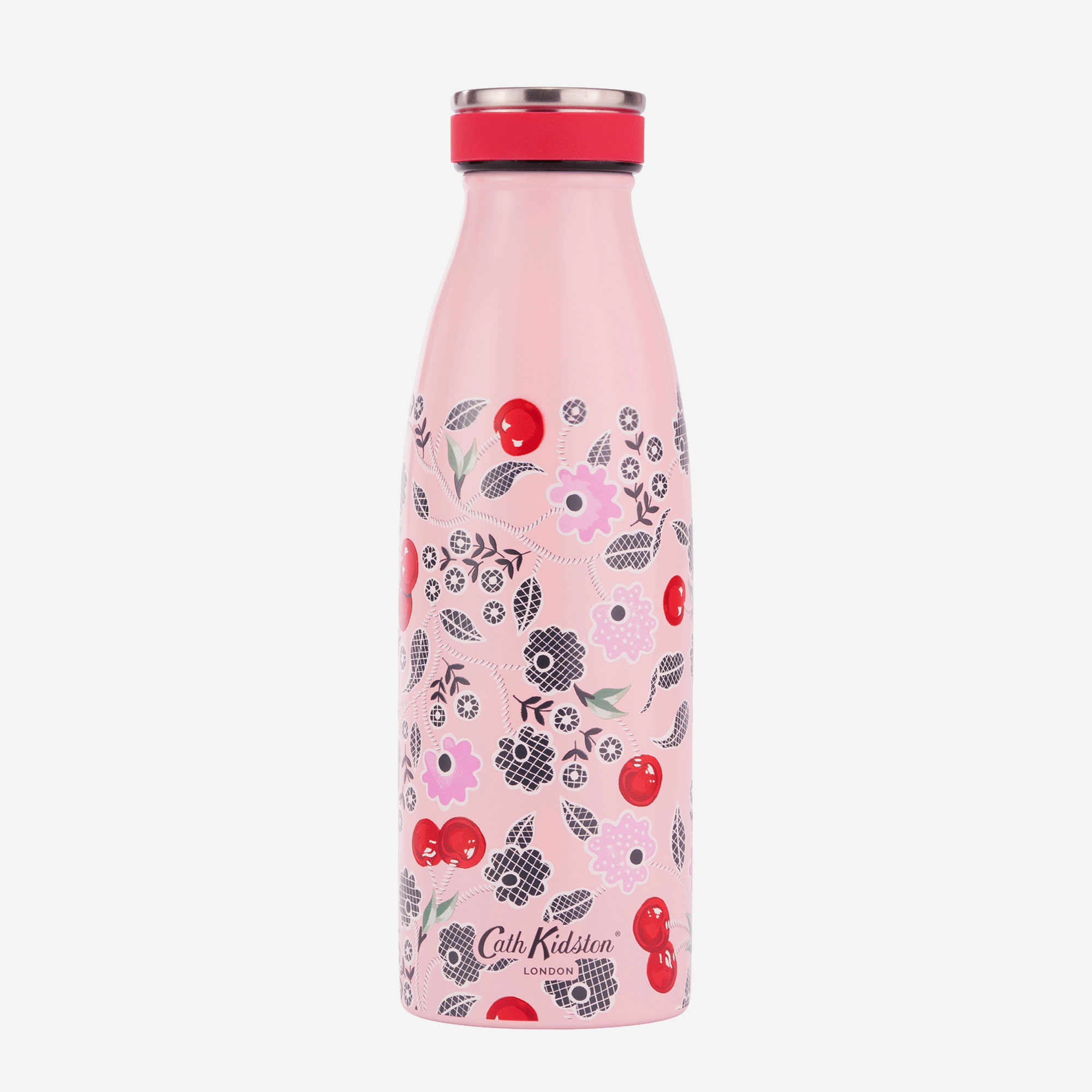 Cath Kidston Cherry Pembe Paslanmaz Çelik Termos 350 Ml