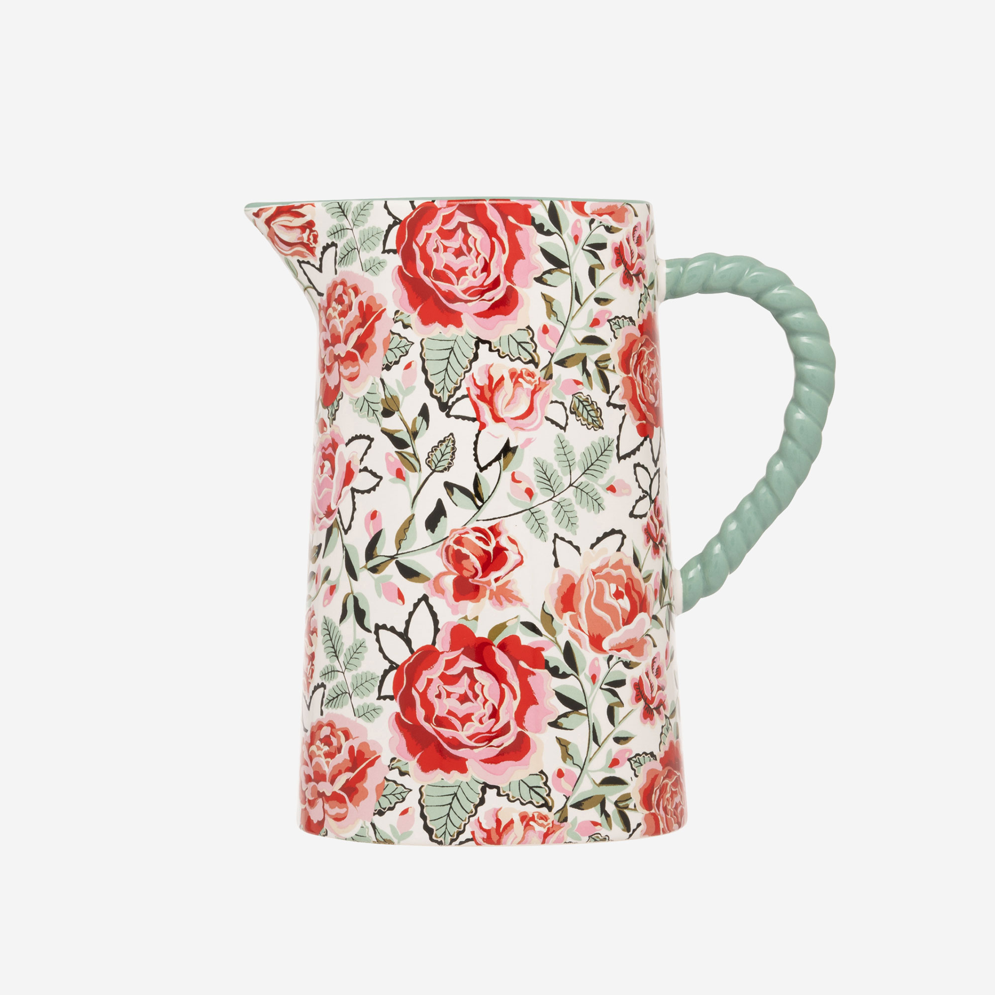Cath Kidston Dolly Rose Yeşil Porselen Sürahi 1000 Ml