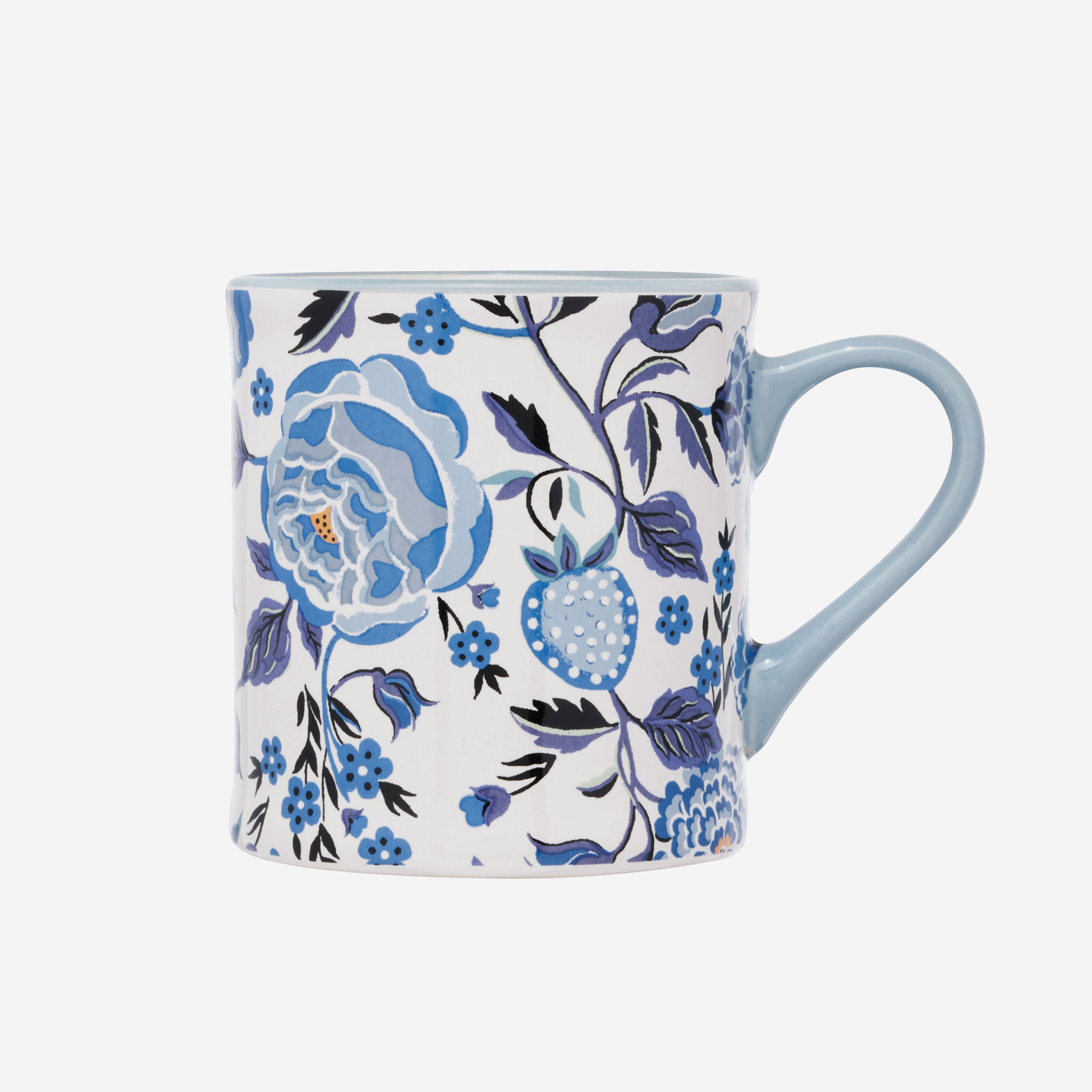 Cath Kidston Strawberry Garden Mavi Porselen Kupa 275 Ml