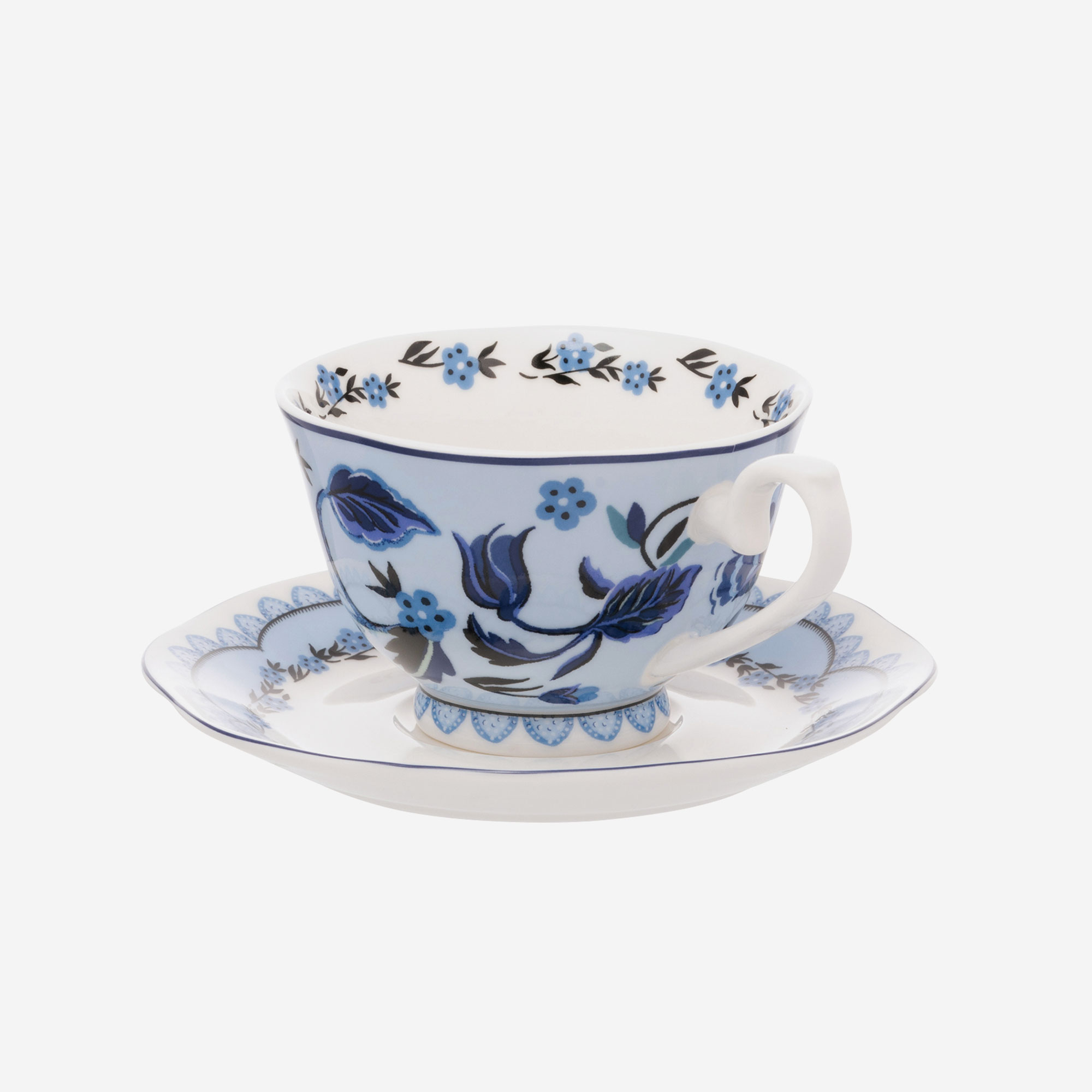 Cath Kidston Strawberry Garden Mavi Porselen Çay Fincanı 150 Ml