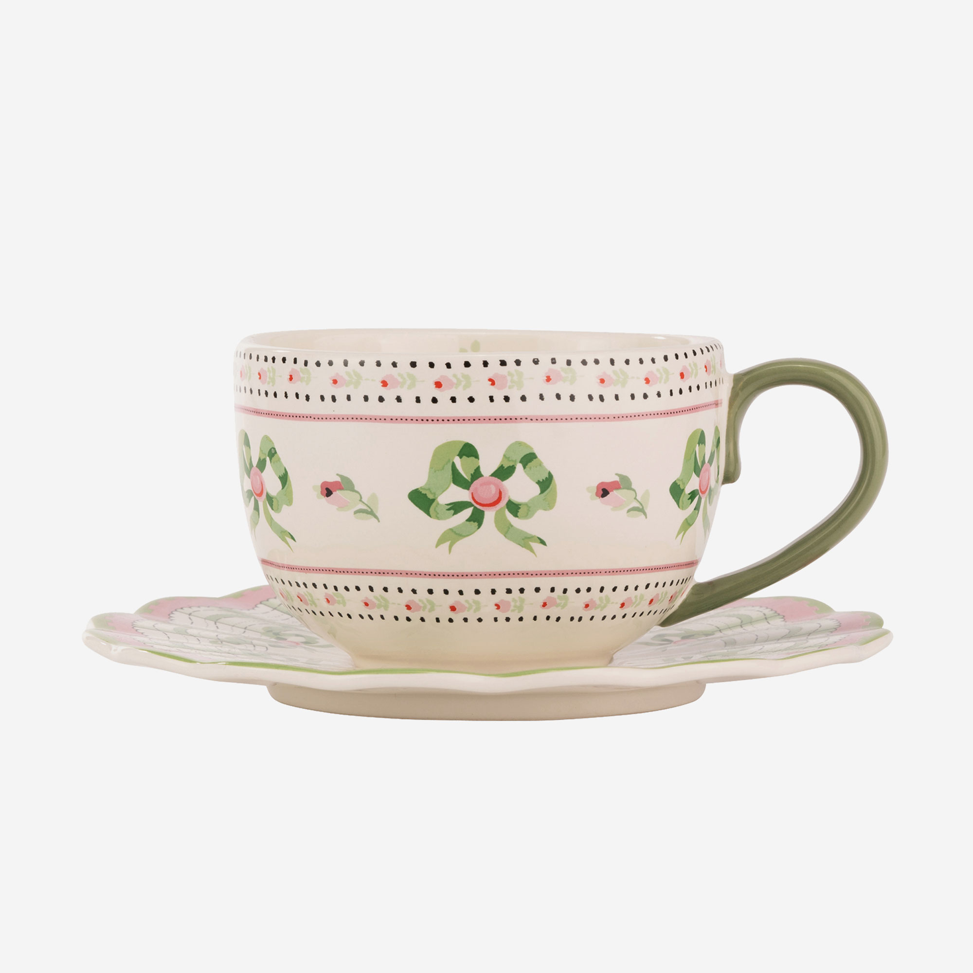 Cath Kidston Spring Birds Pembe Porselen Çay Fincanı 200 Ml
