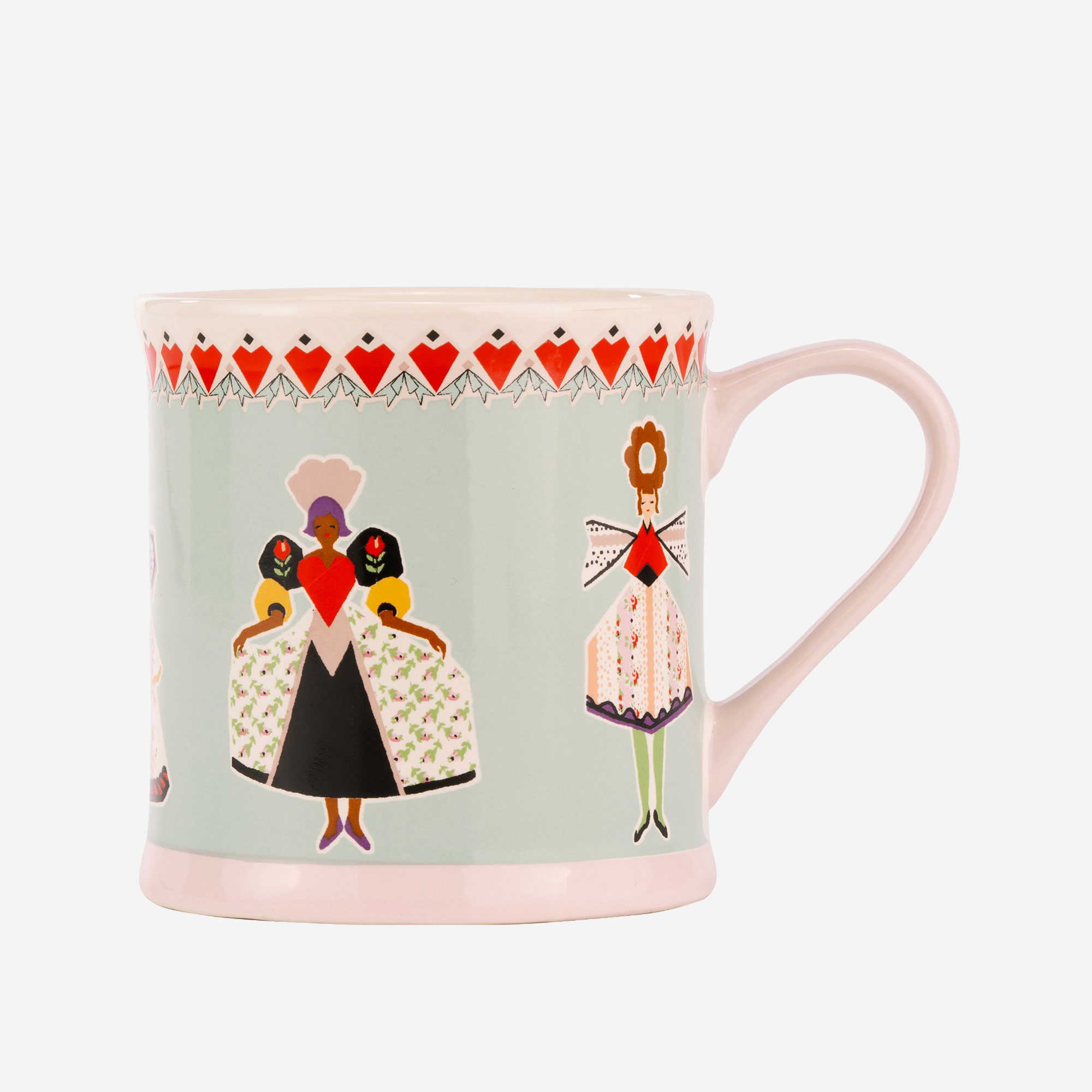 Cath Kidston Mavi Porselen Kupa 275 Ml