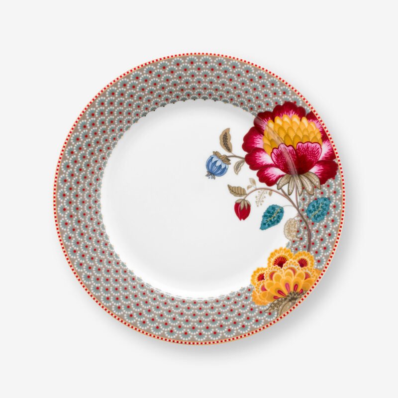 Pip Studio Fantasy Blooming Tales Haki Porselen Yemek Tabağı 26,5 Cm