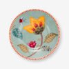 Pip Studio Fantasy Blooming Tales Mavi Porselen Petit Four Tabağı 12 Cm