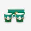 Pip Studio Love Birds Yeşil Madalyon Porselen Kupa Seti 150 Ml
