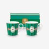 Pip Studio Love Birds Yeşil Çizgili Porselen Kupa Seti 250 Ml