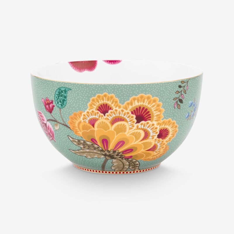 Pip Studio Fantasy Blooming Tales Mavi Porselen Servis Kasesi 18 Cm