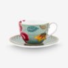 Pip Studio Fantasy Blooming Tales Mavi Porselen Çay Fincanı 280 Ml