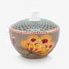 Pip Studio Fantasy Blooming Tales Mavi/Haki Porselen Şekerlik 300 Ml