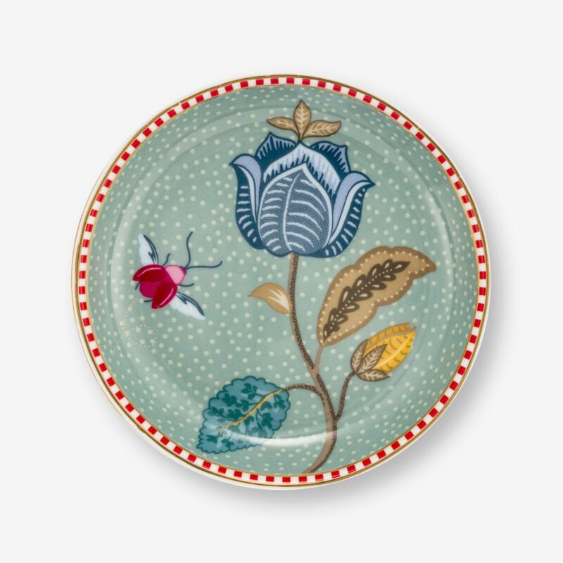 Pip Studio Fantasy Blooming Tales Mavi Porselen Çay Tabağı 9 Cm
