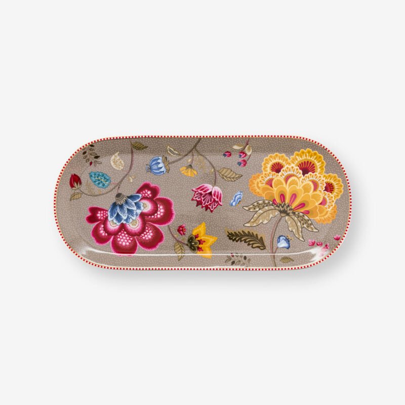 Pip Studio Fantasy Blooming Tales Haki Porselen Servis Tabağı 33 Cm