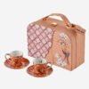 Chiara Alessi Golden Serenade Turuncu Porselen Kahve Fincan Seti 80 Ml
