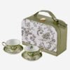 Chiara Alessi Flower Garden Yeşil Porselen Kahve Fincan Seti 90 Ml