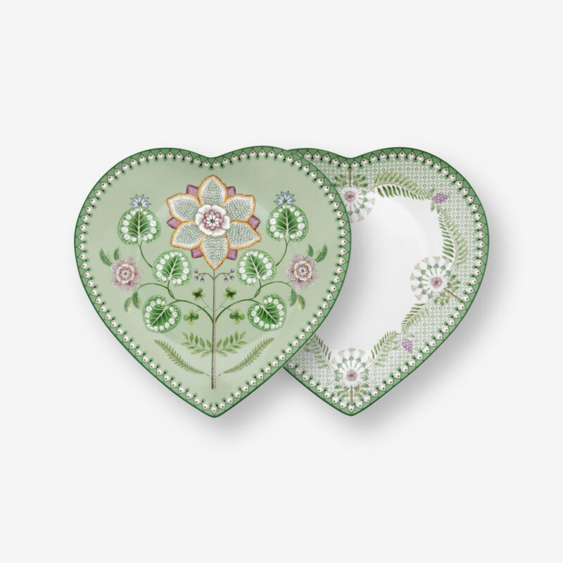 Pip Studio Lily & Lotus Yeşil Porselen Servis Tabağı 21,5 Cm