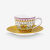 Pip Studio Lily & Lotus Sarı Porselen Kahve Fincanı 120 Ml