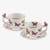 Chiara Alessi Butterfly Mor Porselen Kahve Fincan Seti 120 Ml