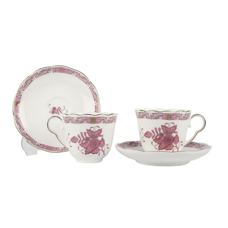 Mikasa Moor Jardin de Vert Pembe 2li Çay Fincan Seti 180cc