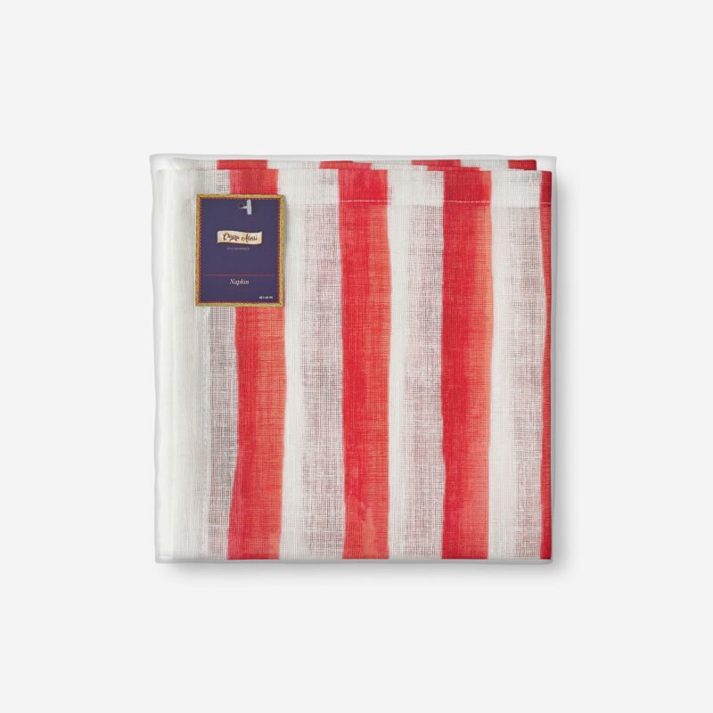 Chiara Alessi Cote D Azur Kırmızı Polyester Peçete 45x45 Cm