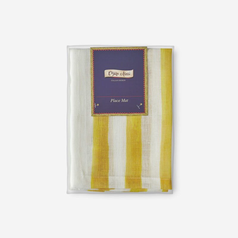 Chiara Alessi Cote D Azur Sarı Polyester Amerikan Servis 35x50 Cm