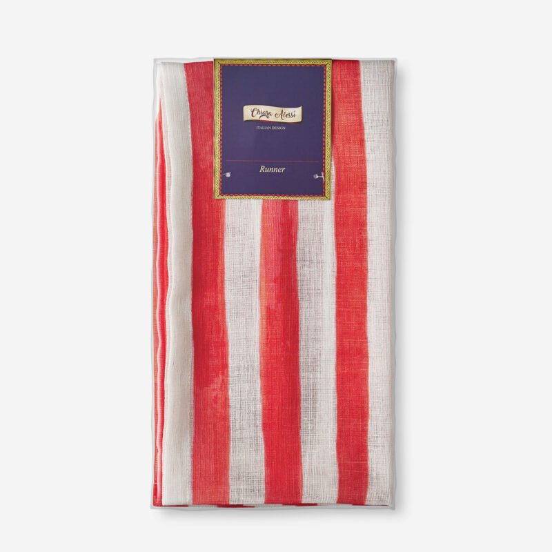 Chiara Alessi Cote D Azur Kırmızı Polyester Runner 50x150 Cm