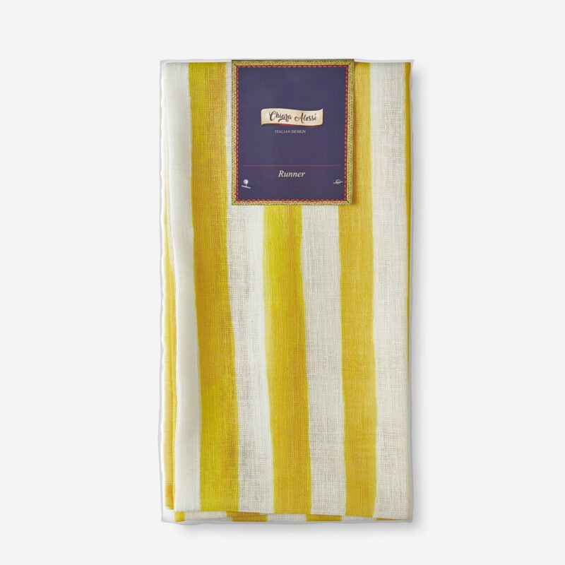 Chiara Alessi Cote D Azur Sarı Polyester Runner 50x150 Cm