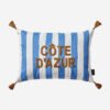 Chiara Alessi Cote D Azur Mavi Polyester Dekoratif Yastık 35x50 Cm