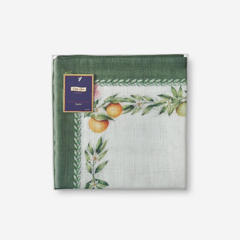 Chiara Alessi Carpe Diem Yeşil Polyester Peçete 45x45 Cm