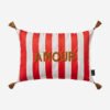 Chiara Alessi Amour Kırmızı Polyester Dekoratif Yastık 35x50 Cm