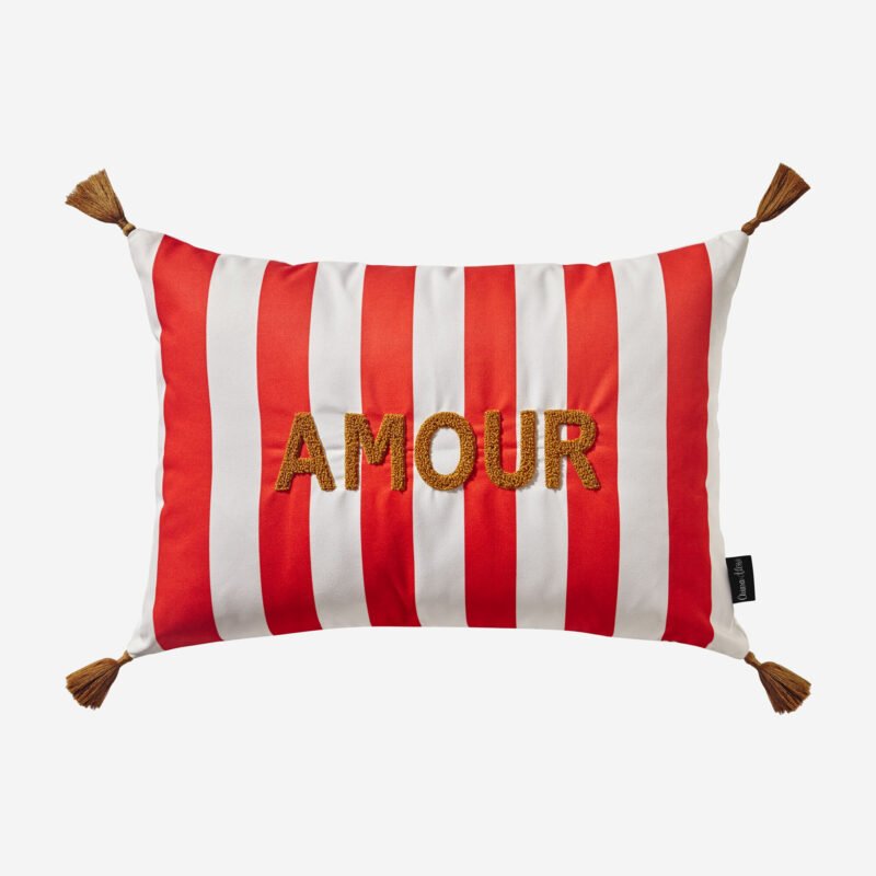 Chiara Alessi Amour Kırmızı Polyester Dekoratif Yastık 35x50 Cm