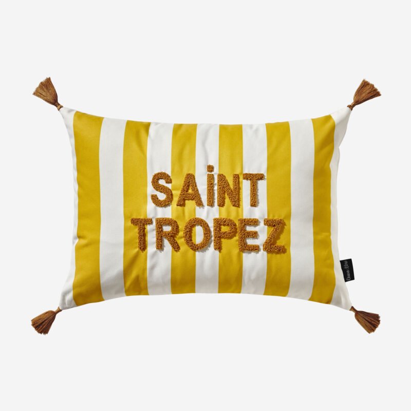 Chiara Alessi Saint Tropez Sarı Polyester Dekoratif Yastık 35x50 Cm