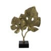 Mermer Ayaklı Gold 2li Yaprak 54x39cm