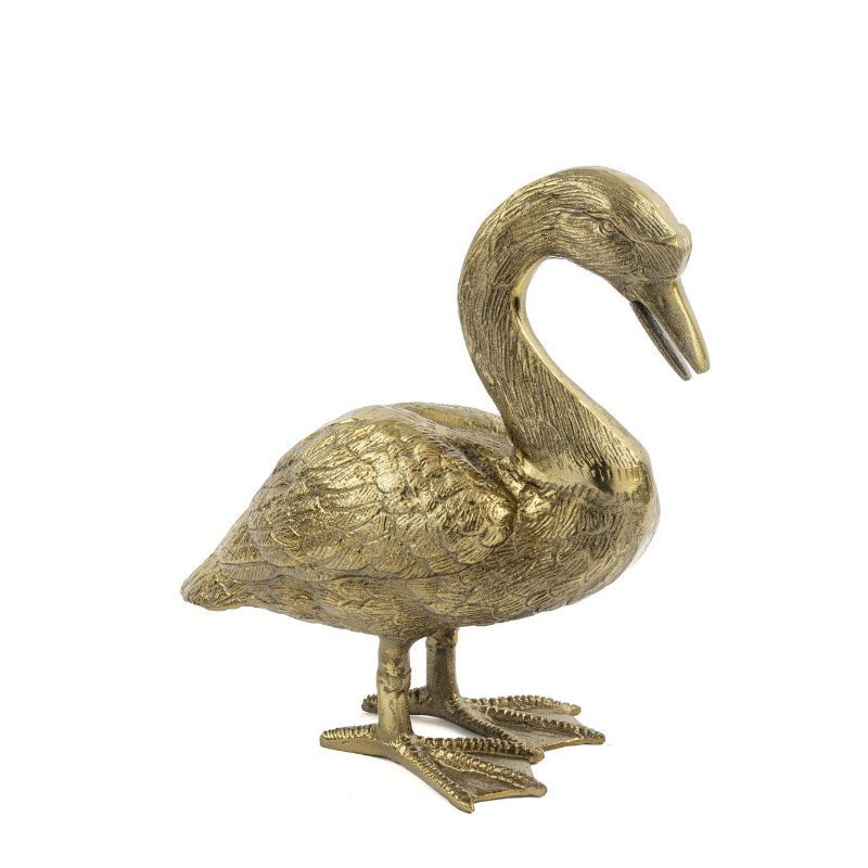 Antik Gold Ördek Obje 33x33cm