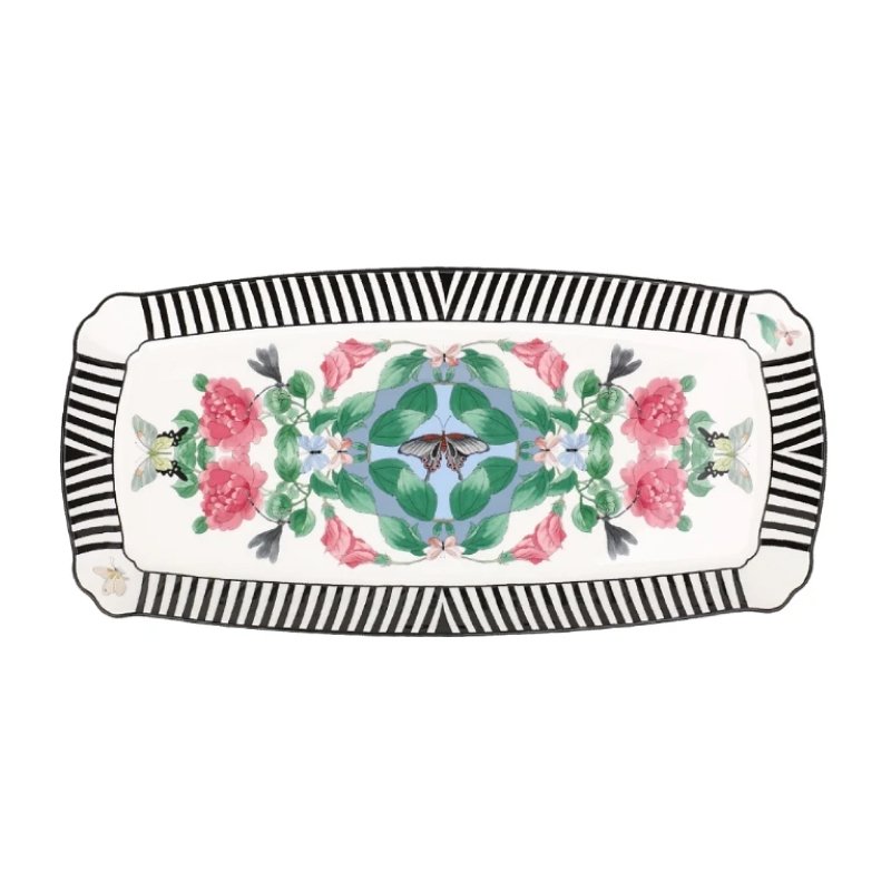 Tea Delight Kaleidoscope 33 cm Dikdörtgen Servis Tabağı