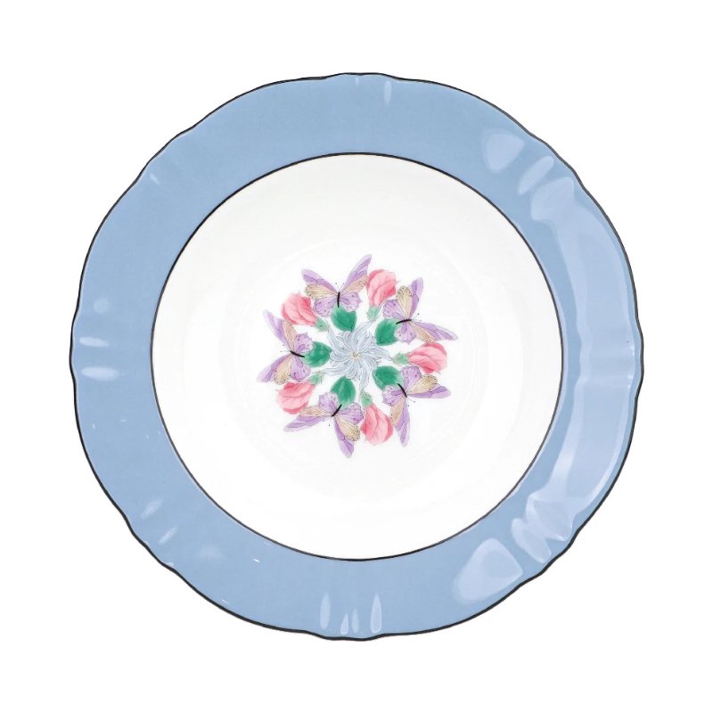 Tea Delight Kaleidoscope 22 cm Mavi Çorba Tabağı