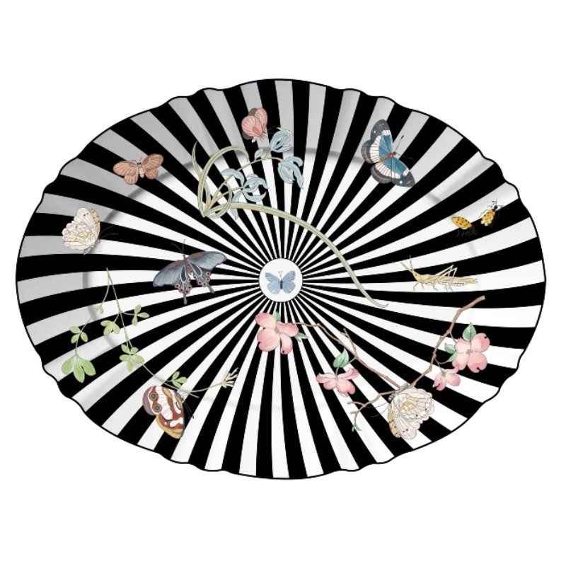 Tea Delight Kaleidoscope 32 cm Oval Tabak