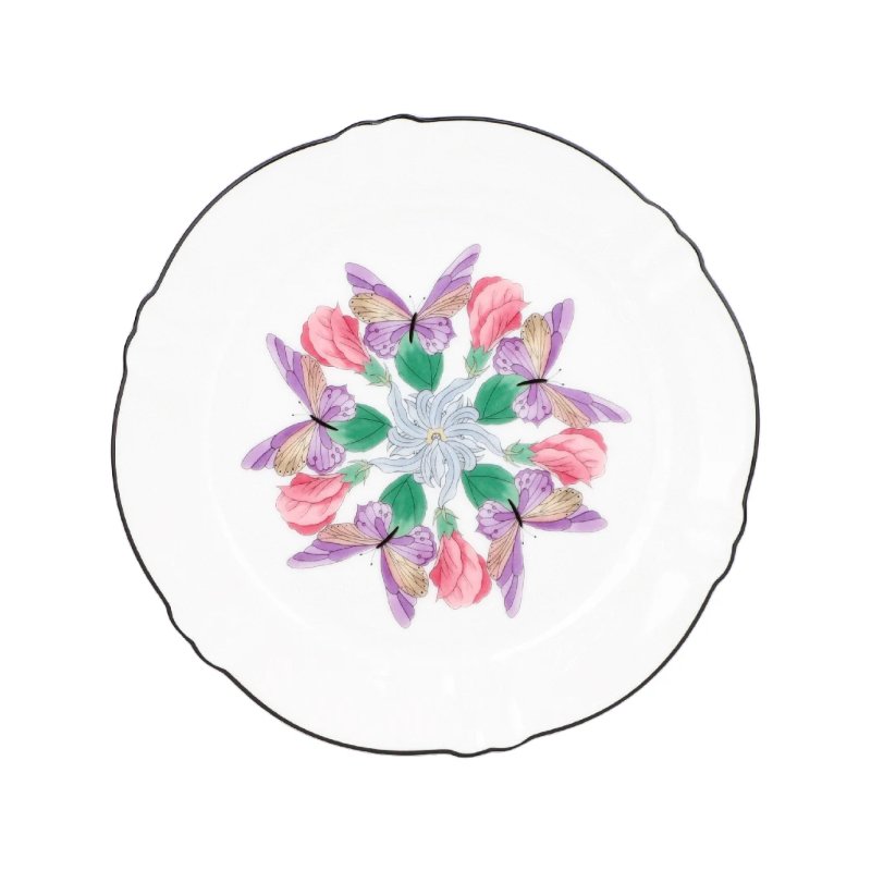 Tea Delight Kaleidoscope 18,5 cm Çiçek Desenli Tatlı Tabağı