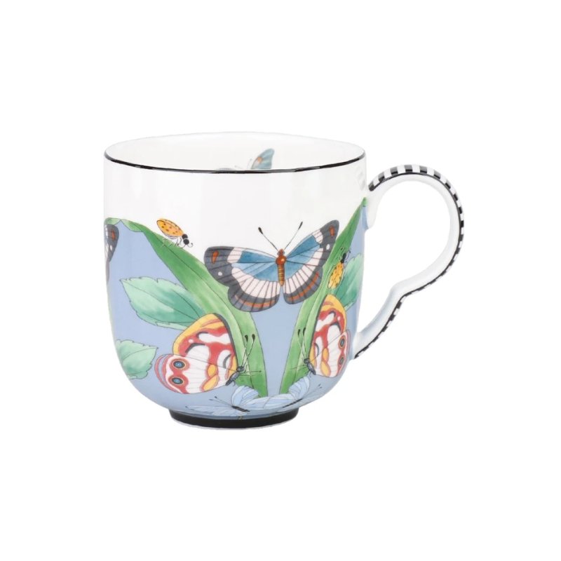 Tea Delight Kaleidoscope 380 ml Gri-Mavi Kupa
