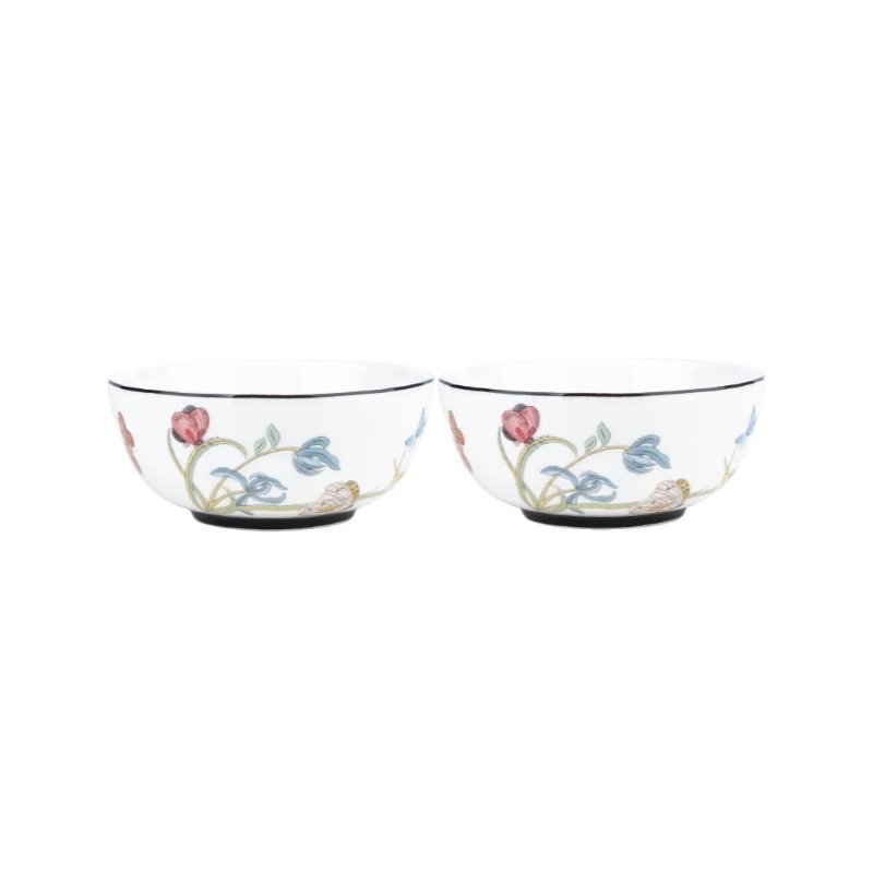 Tea Delight Kaleidoscope 2’li 12,5 cm Böcek Desenli Kase Seti