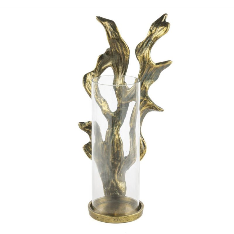 Antik Gold Mercan Cam Mumluk 21x42cm