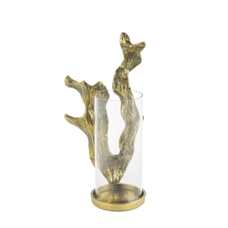Antik Gold Mercan Cam Mumluk 20x35cm