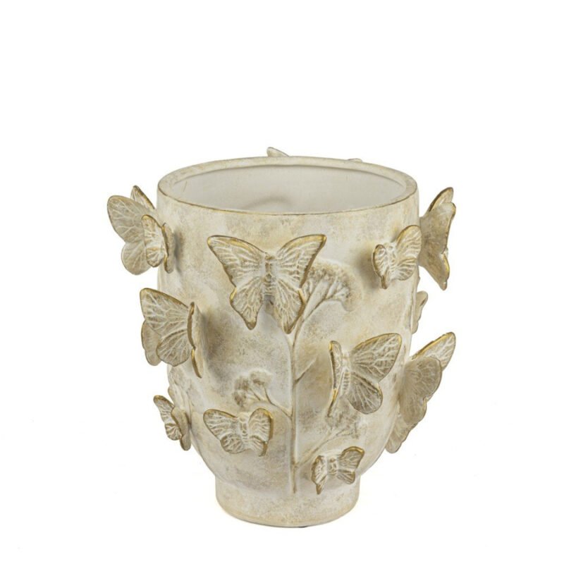 Krem Gold Butterfly Vazo 25x25cm