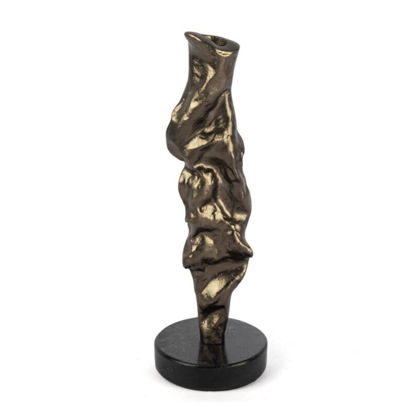 Bronz Siyah Granit Mumluk 31x10cm